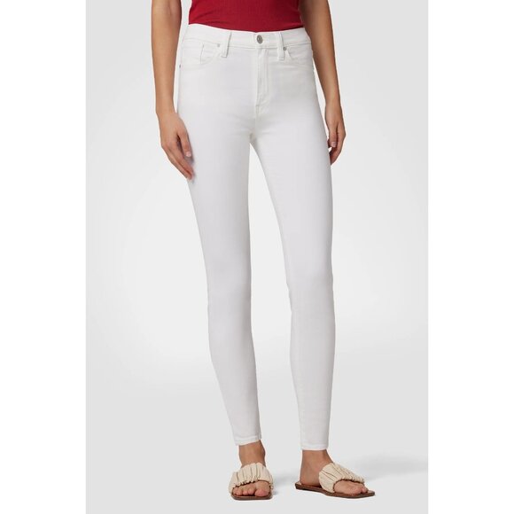 NWT Hudson Barbara High Waist Super Skinny Ankle Jeans in White, size Women's 26 - Picture 1 of 16